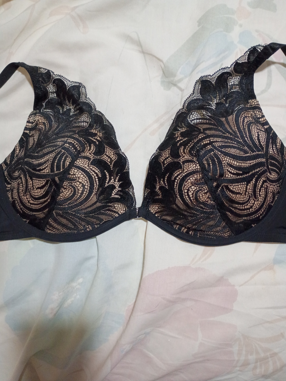 Black Lace Plunge Bra - Adore Me